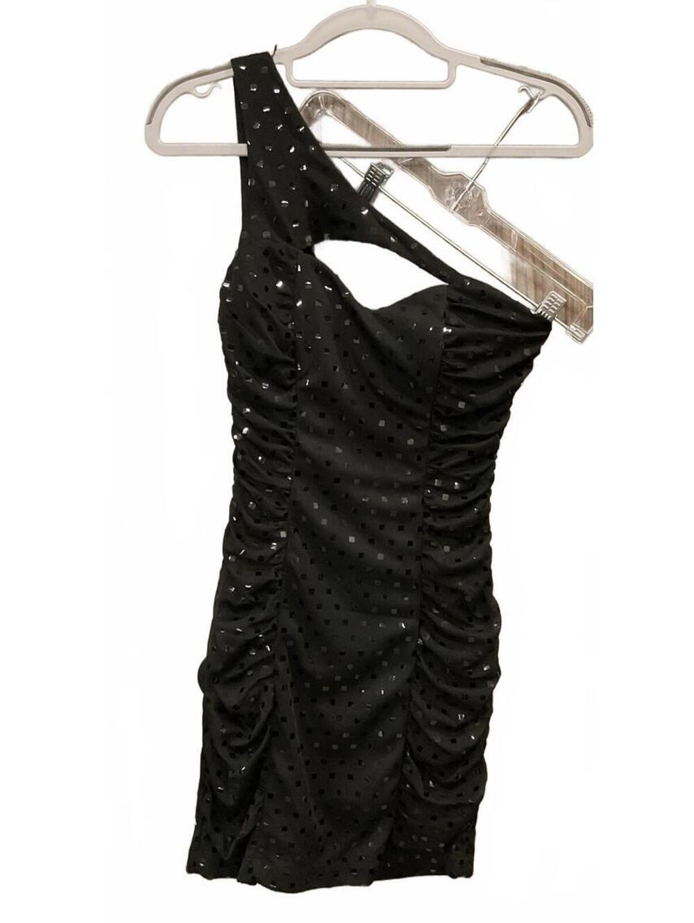 Emerald Sundae Womens Black Single Side Strap Dress Size S